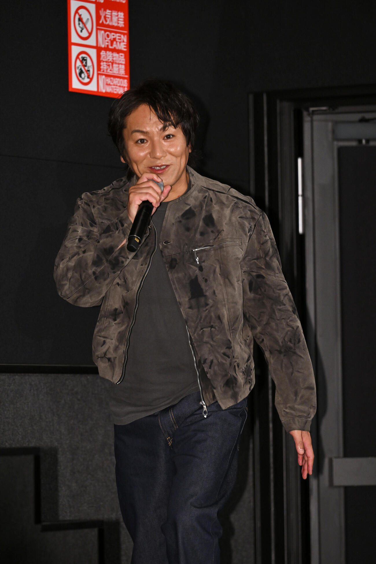 映画「リターン・トゥ・サイレントヒル」スペシャル試写会イベントで登壇する狩野英孝（撮影・滝沢徹郎）
