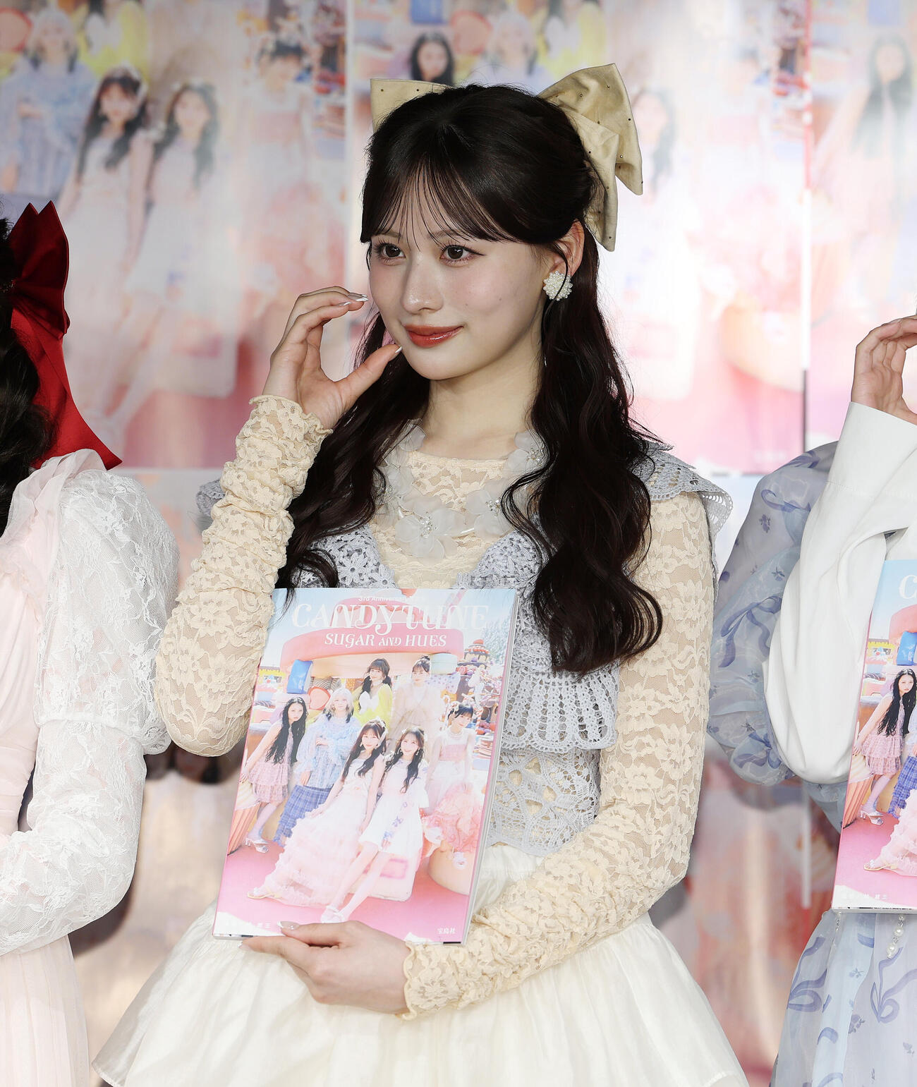 「CANDY TUNE 3rd Anniversary写真集　SUGAR AND HUES」発売記念イベントに登壇したCANDY TUNEの立花琴未（撮影・宮地輝）