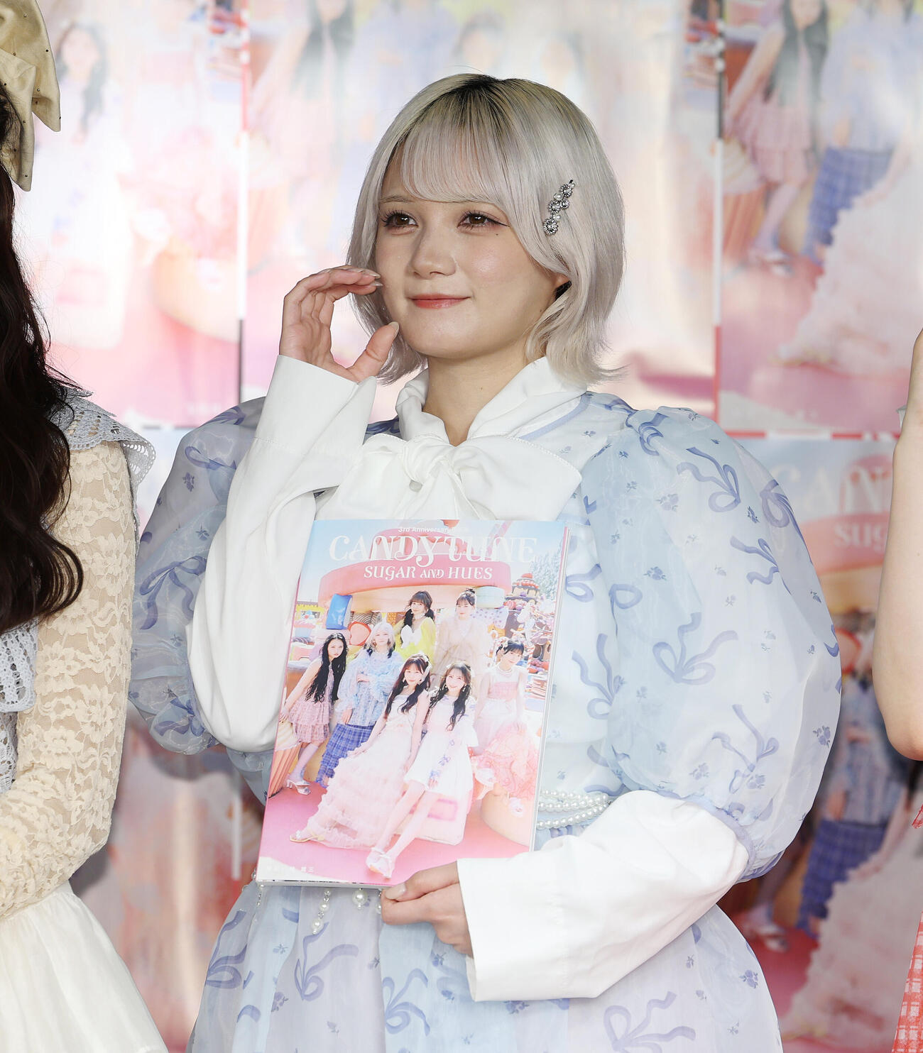 「CANDY TUNE 3rd Anniversary写真集　SUGAR AND HUES」発売記念イベントに登壇したCANDY TUNEの宮野静（撮影・宮地輝）