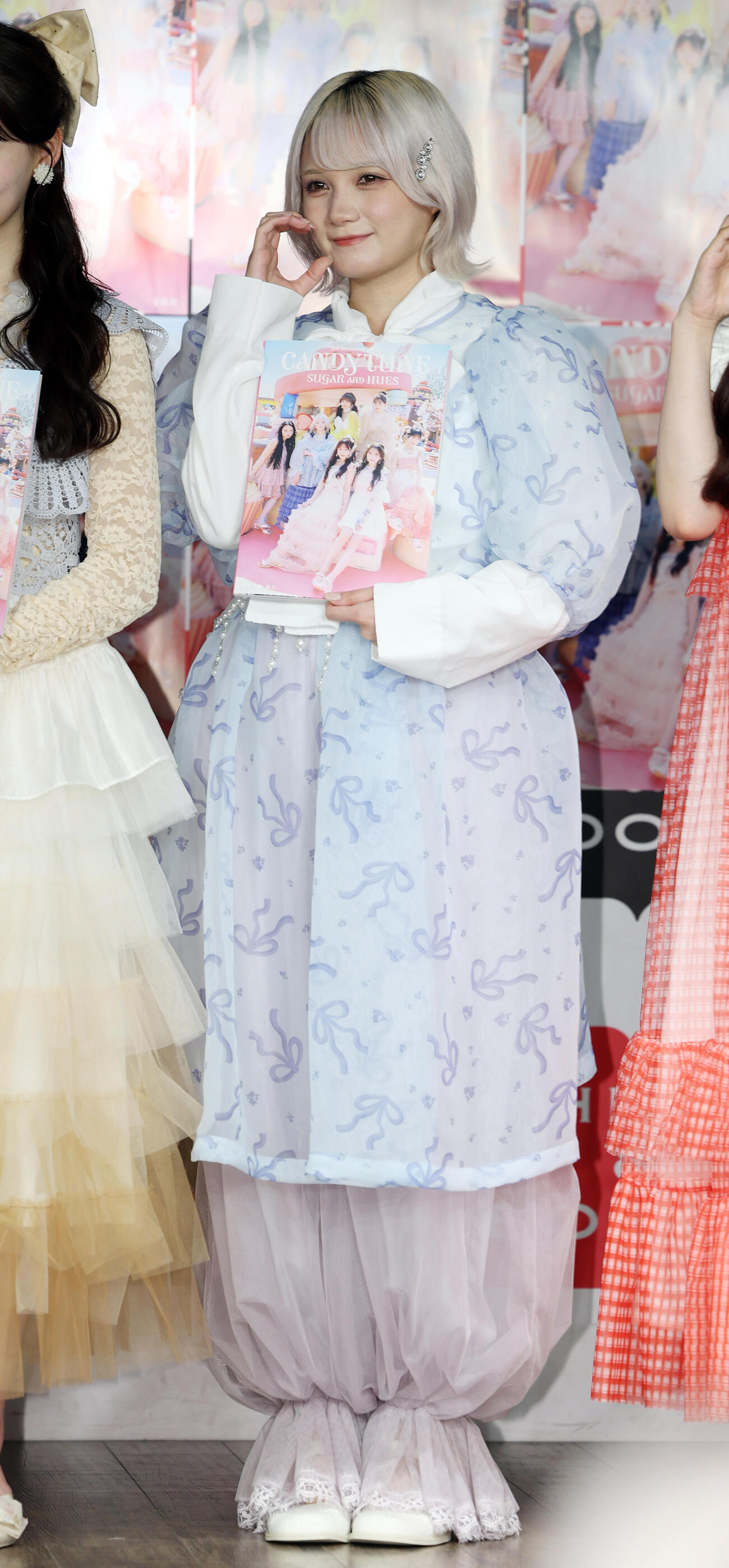 「CANDY TUNE 3rd Anniversary写真集　SUGAR AND HUES」発売記念イベントに登壇したCANDY TUNEの宮野静（撮影・宮地輝）