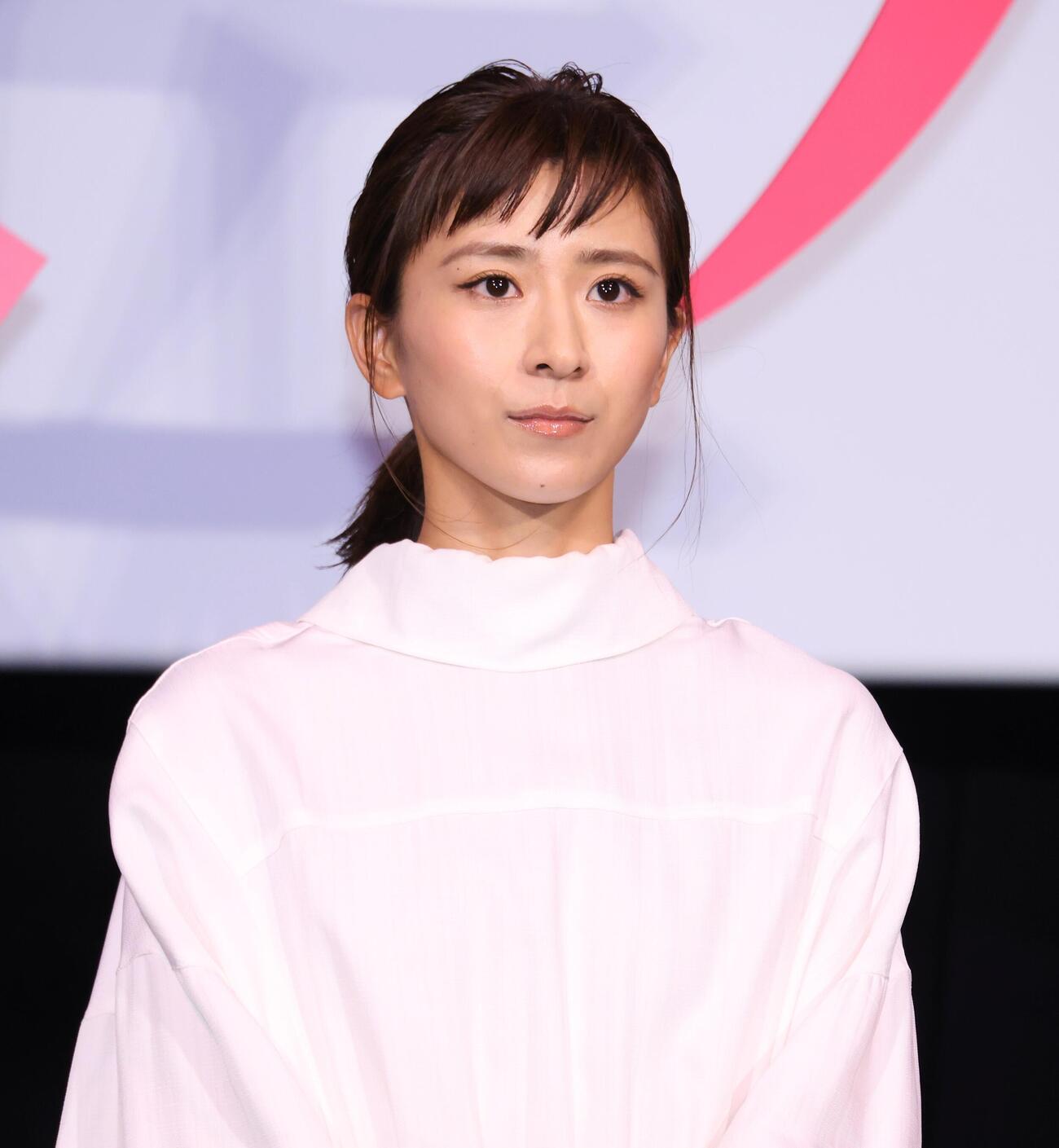 映画「未来」公開記念舞台あいさつを行う黒島結菜（撮影・中島郁夫）