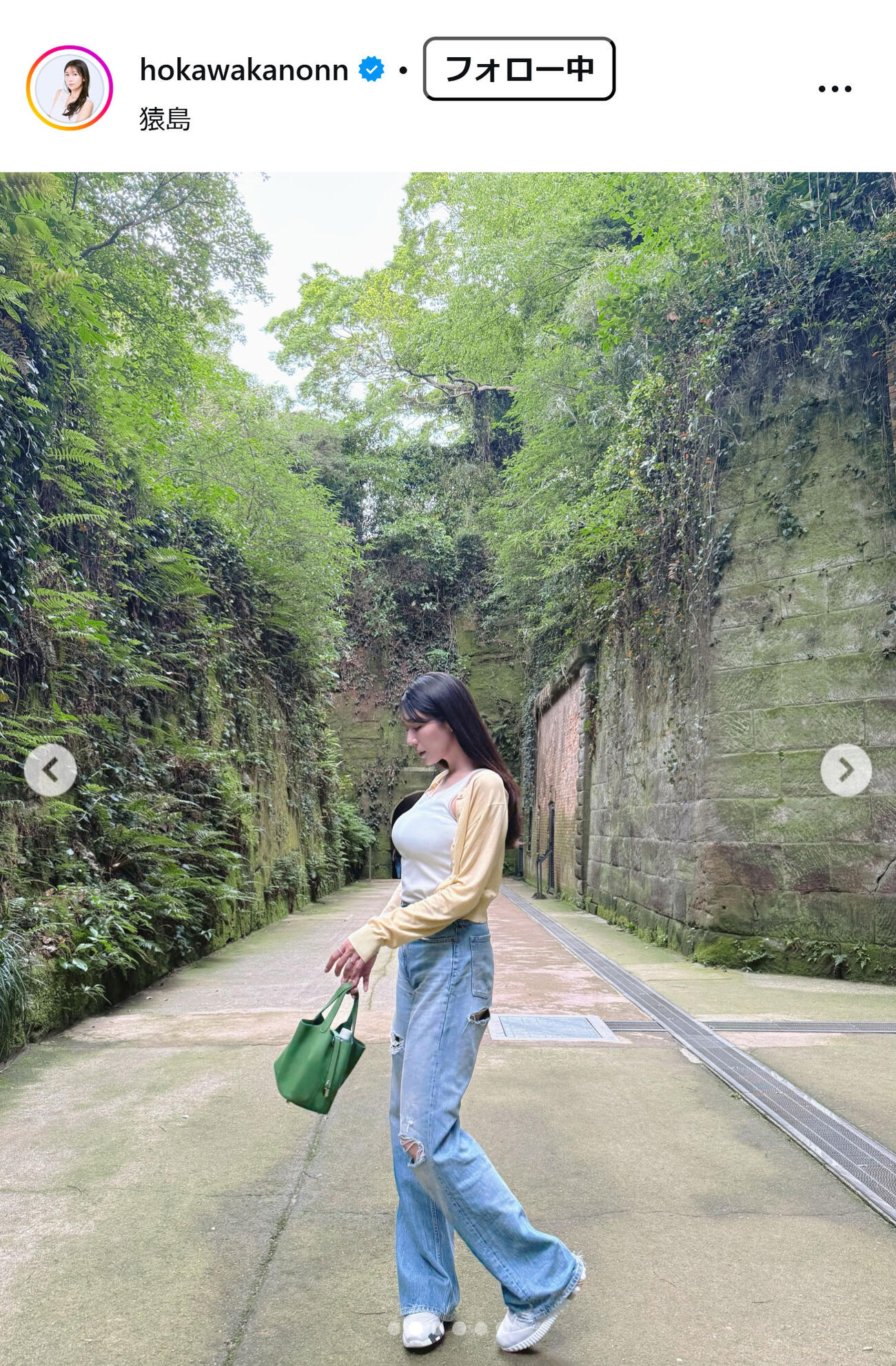 穂川果音のインスタグラムから