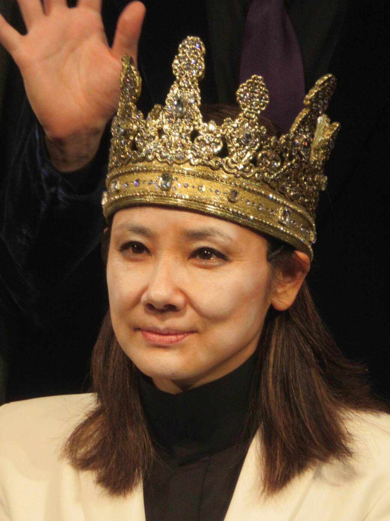 舞台「リチャード三世」開幕前会見＆公開舞台稽古に出席した吉田羊（撮影・川田和博）