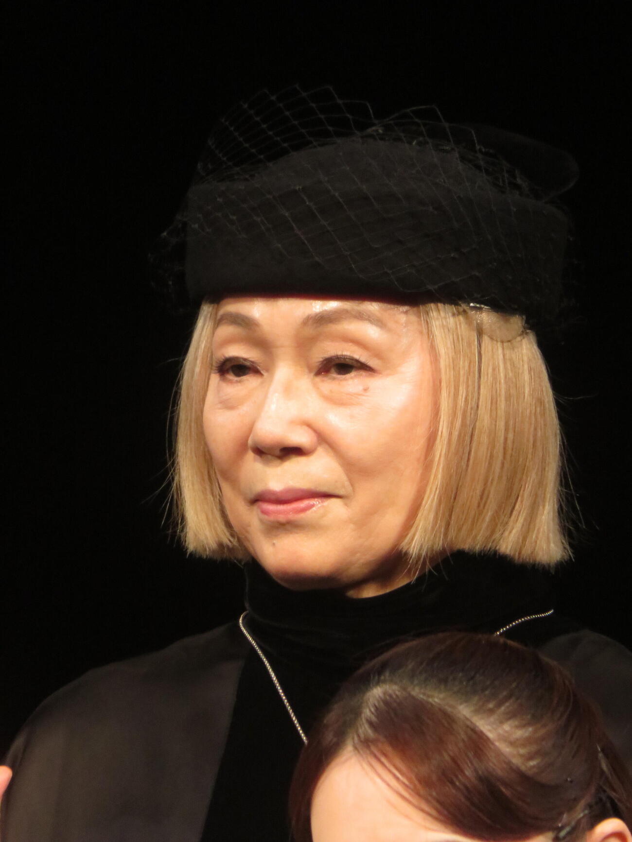 舞台「リチャード三世」開幕前会見＆公開舞台稽古に出席した増子倭文江（撮影・川田和博）