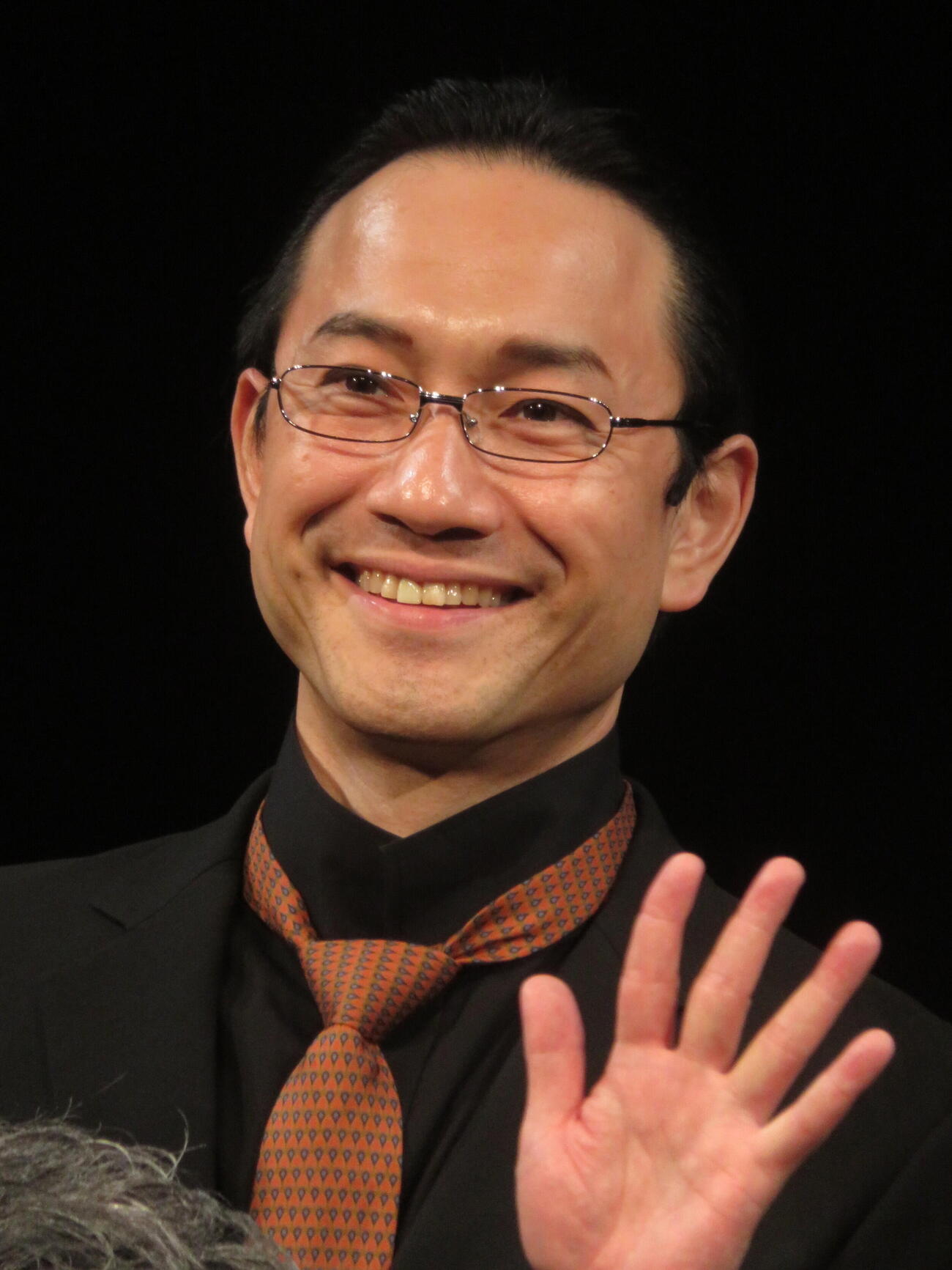 舞台「リチャード三世」開幕前会見＆公開舞台稽古に出席した清田智彦（撮影・川田和博）
