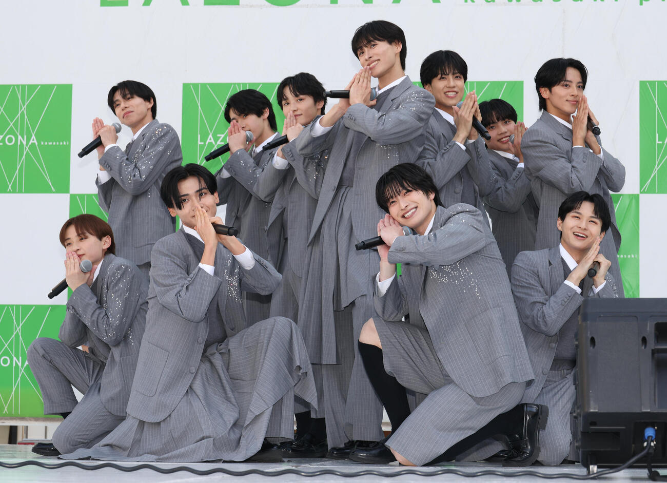 ラゾーナ川崎でお披露目イベントを行ったCloud ten（撮影・中島郁夫）