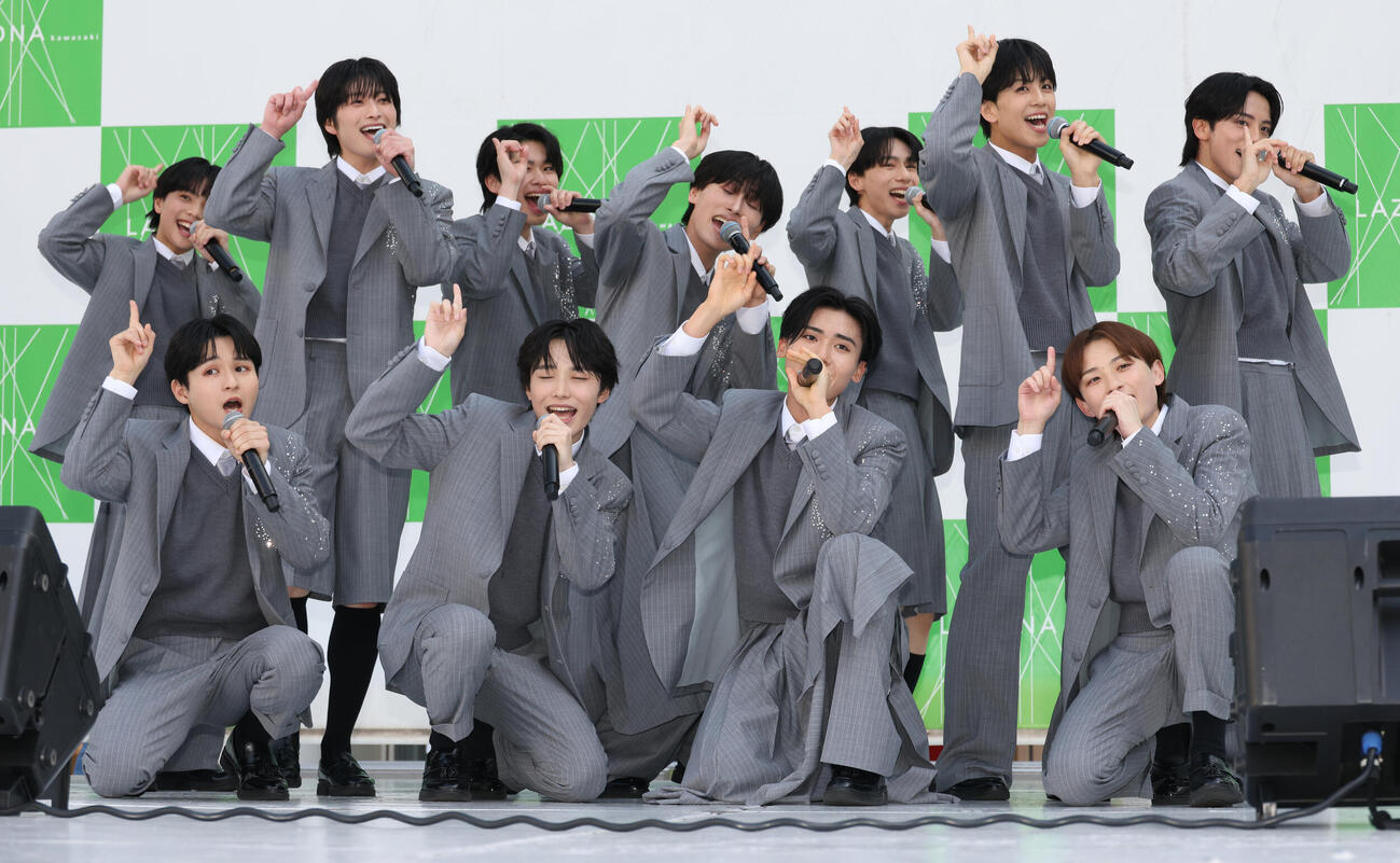 ラゾーナ川崎でお披露目イベントを行ったCloud ten（撮影・中島郁夫）