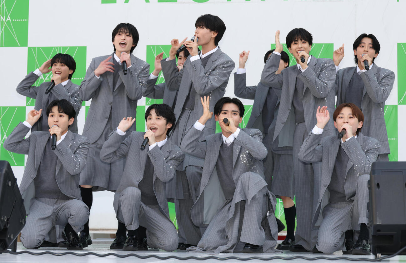 ラゾーナ川崎でお披露目イベントを行ったCloud ten（撮影・中島郁夫）