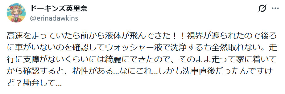 ドーキンズ英里奈のXから