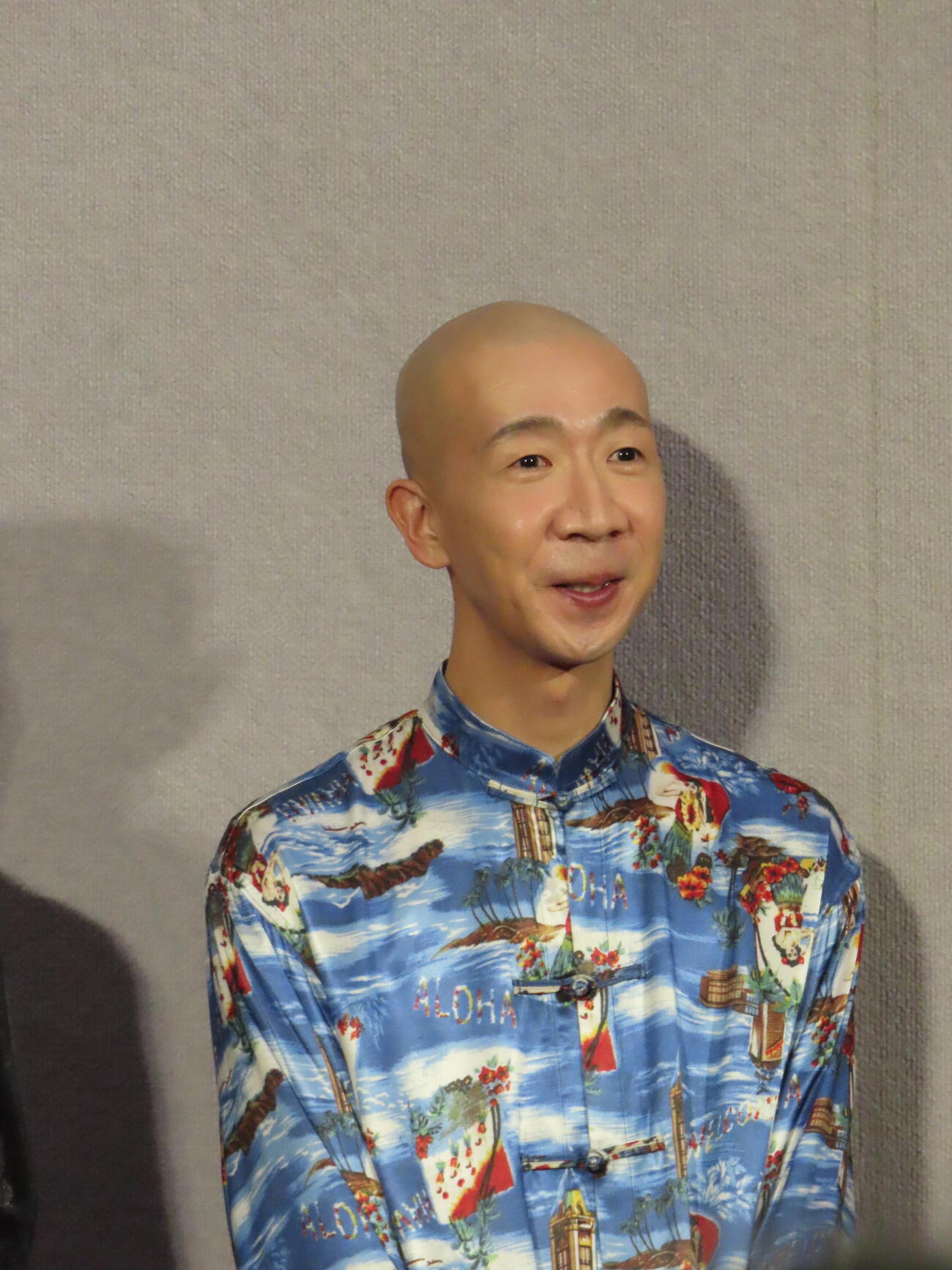 NHK土曜ドラマ「ムシュラン三ツ星」完成会見に出席したひょうろく