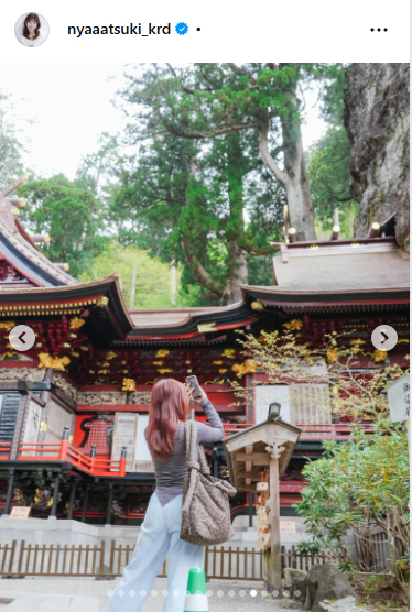 フリーアナウンサー黒田菜月のインスタグラムから
