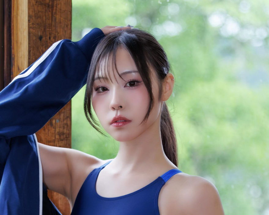 教室での水着ショットを公開した有栖未桜（有栖未桜のインスタグラムから）