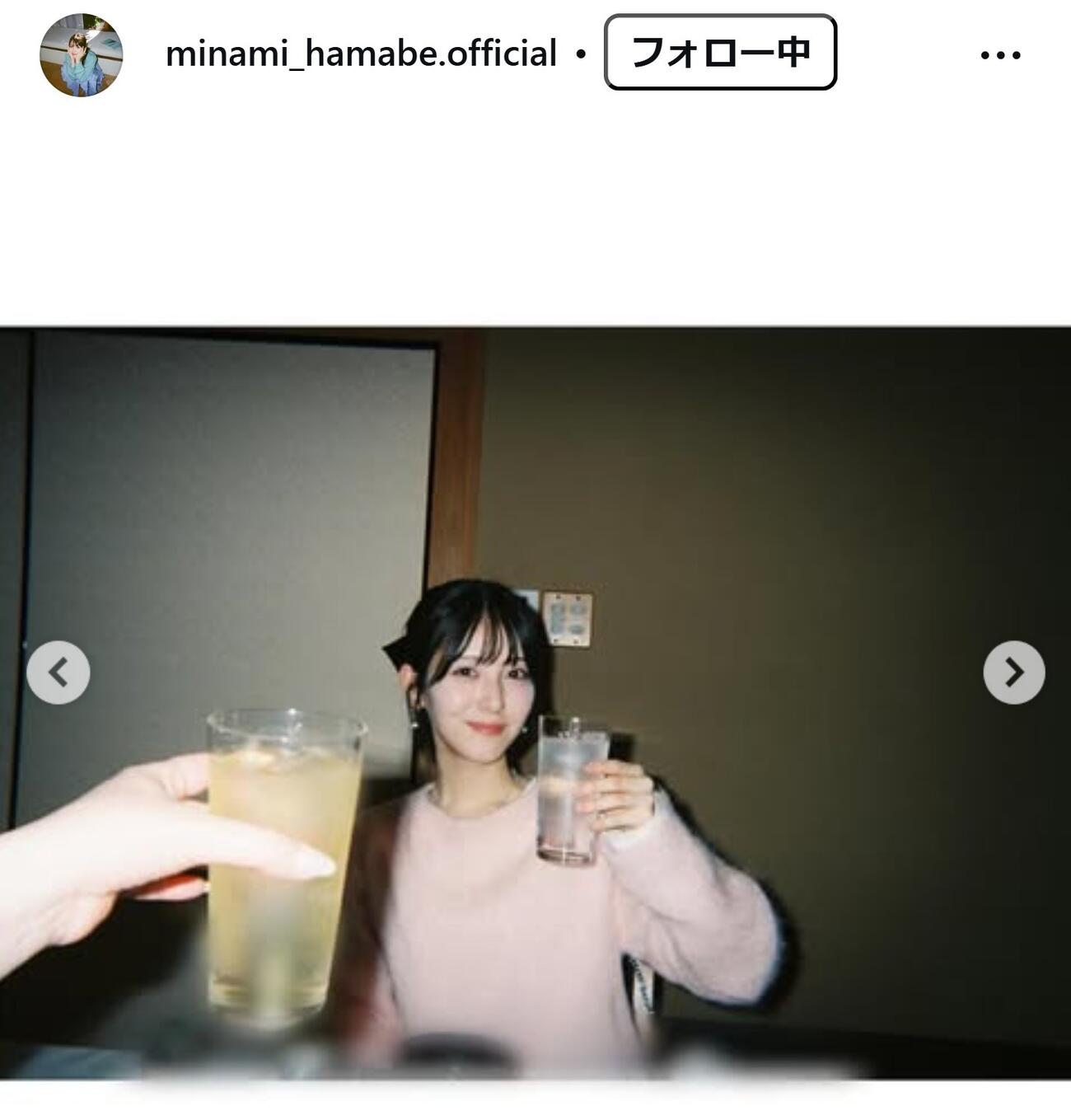 浜辺美波のインスタグラムから