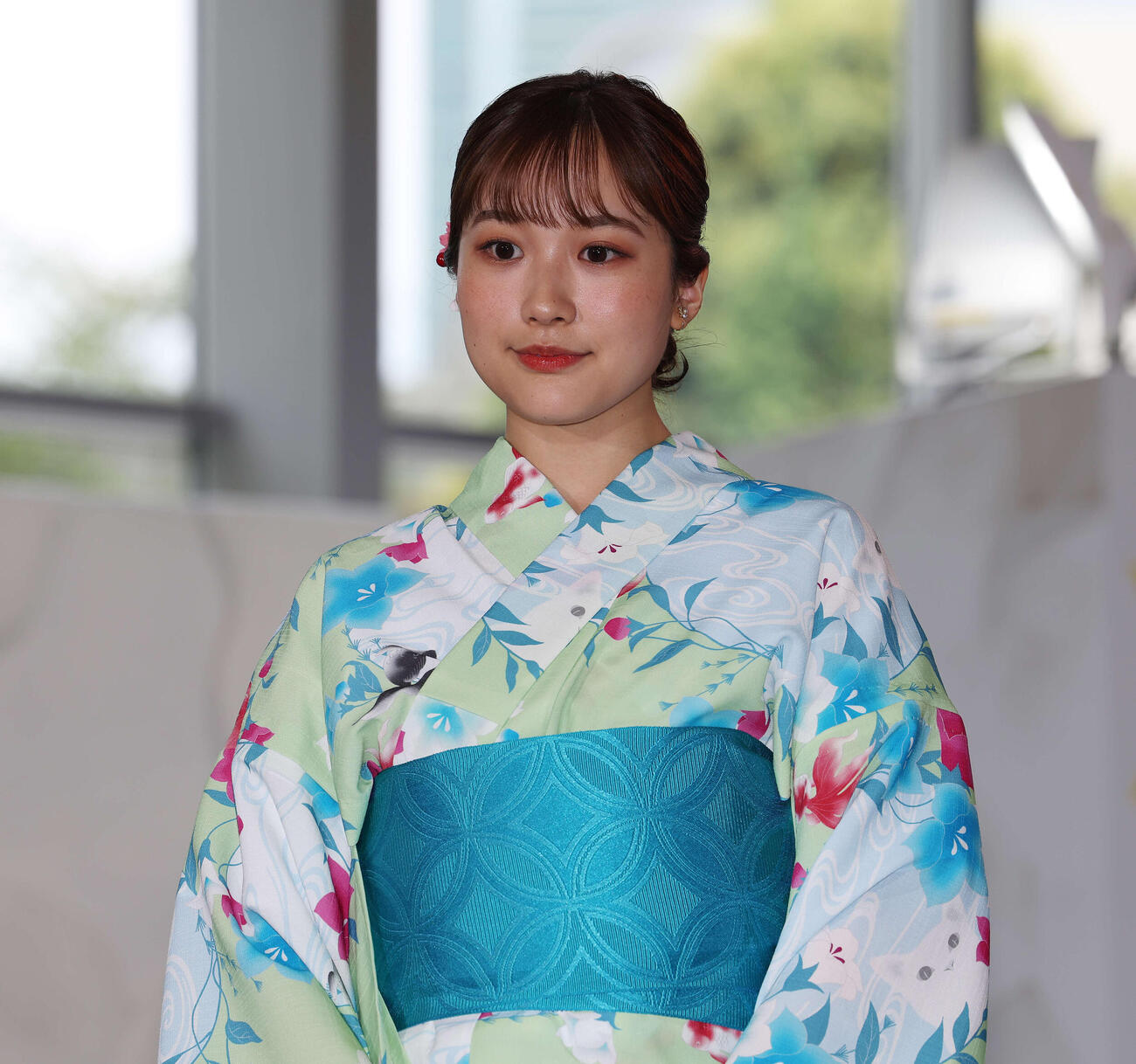 テレビ朝日・松岡朱里アナウンサー（2024年7月撮影）