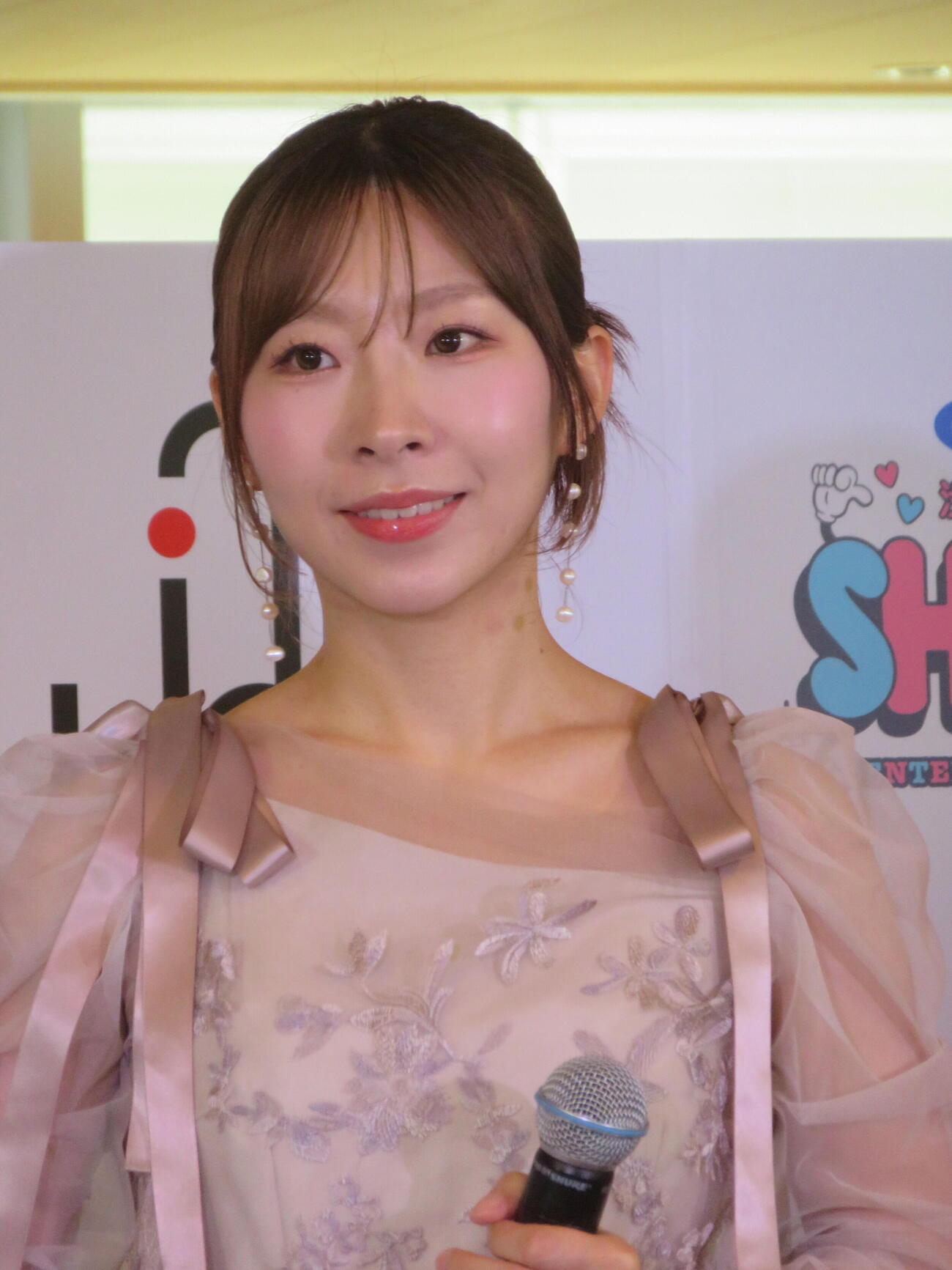 「GMO渋谷エンタメ祭2026」記者発表会に出席した岩佐美咲（撮影・川田和博）