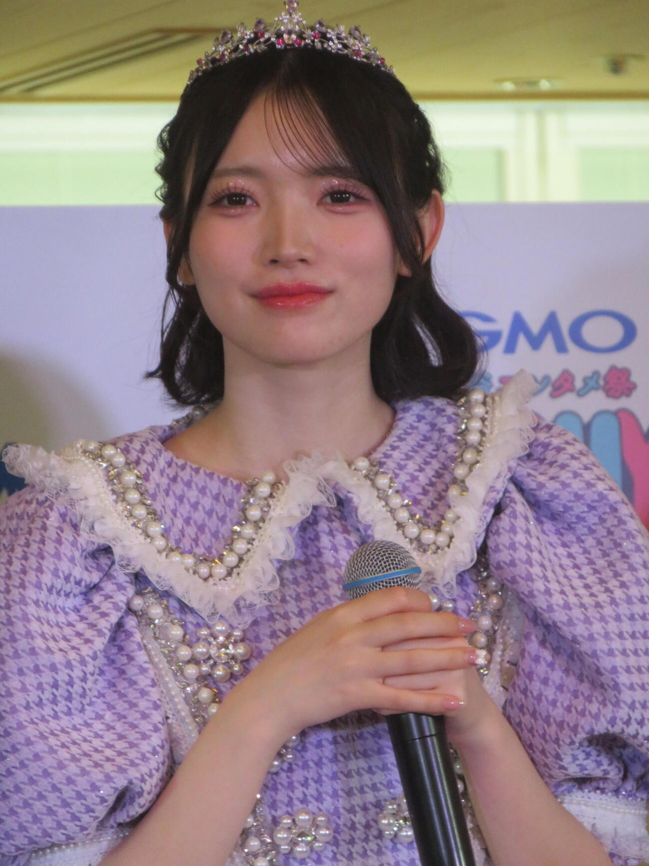 「GMO渋谷エンタメ祭2026」記者発表会に出席したCUTIE STREETの真鍋凪咲（撮影・川田和博）