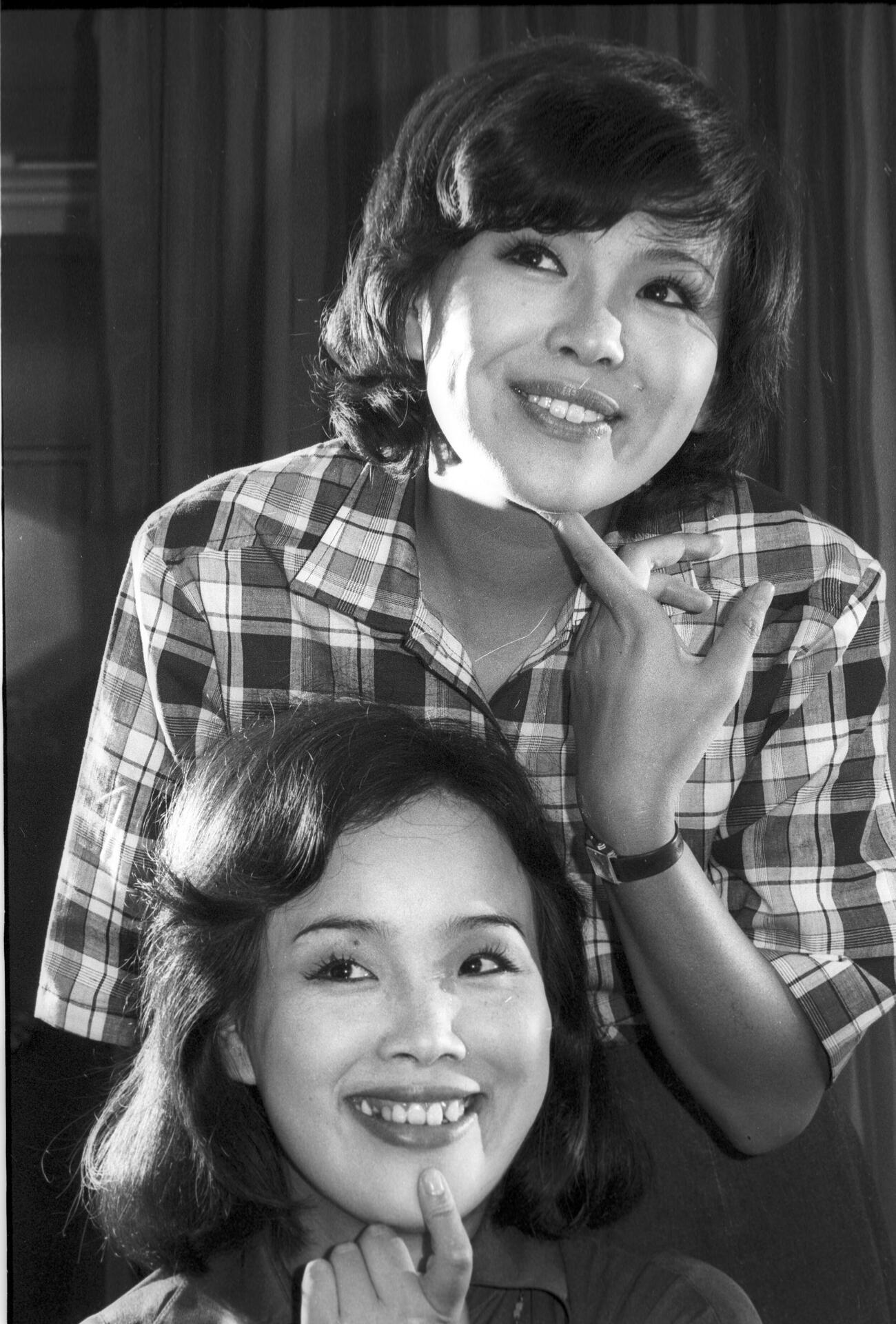 海原千里・万里時代の上沼恵美子（1976年8月撮影）