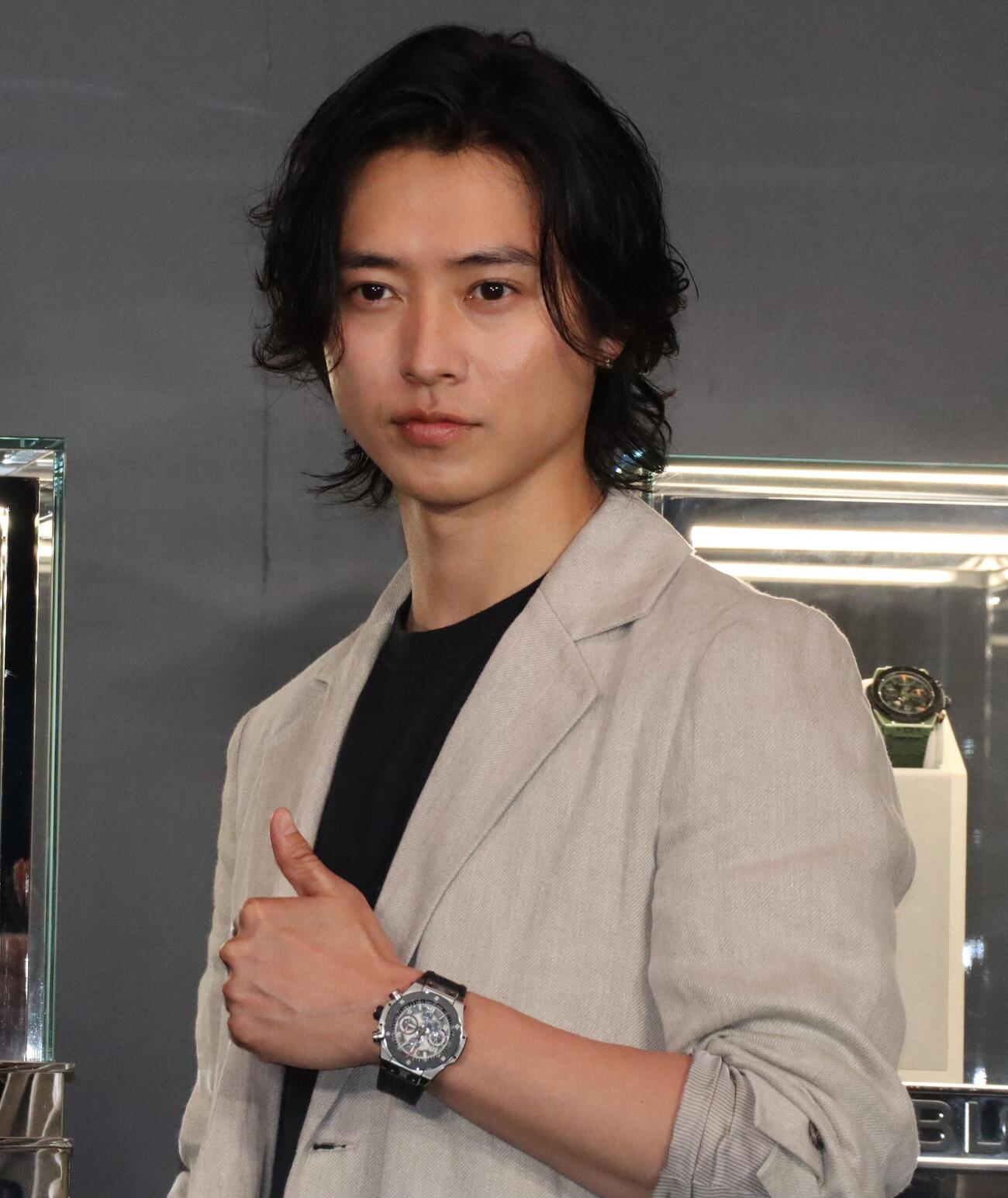 ウブロの「ビッグ・バン　リローデッド」ローンチイベントに出席した山﨑賢人