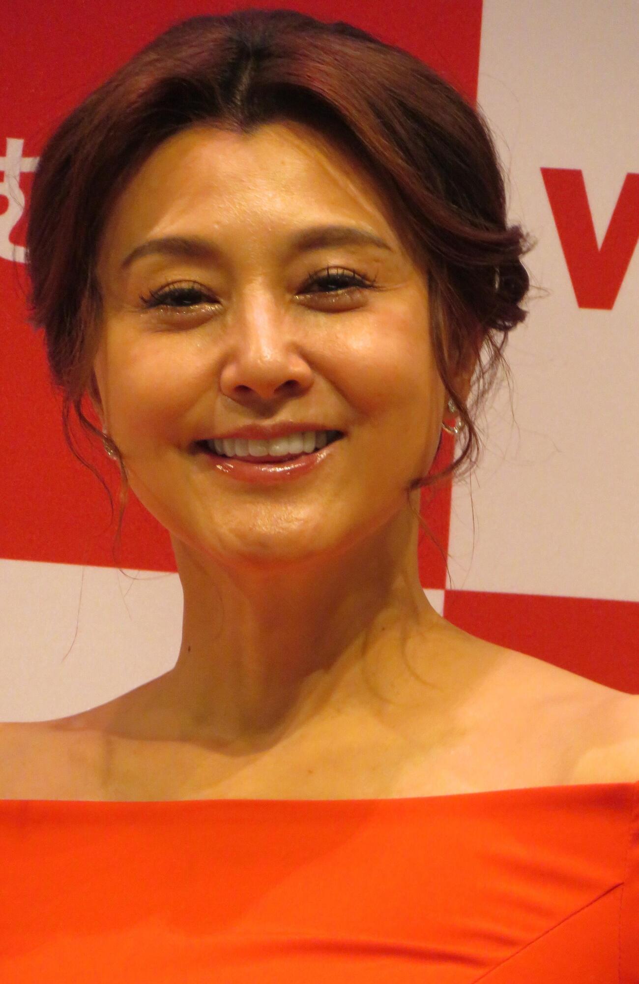 酸素補給水「WOX」のPRイベントを行った藤原紀香