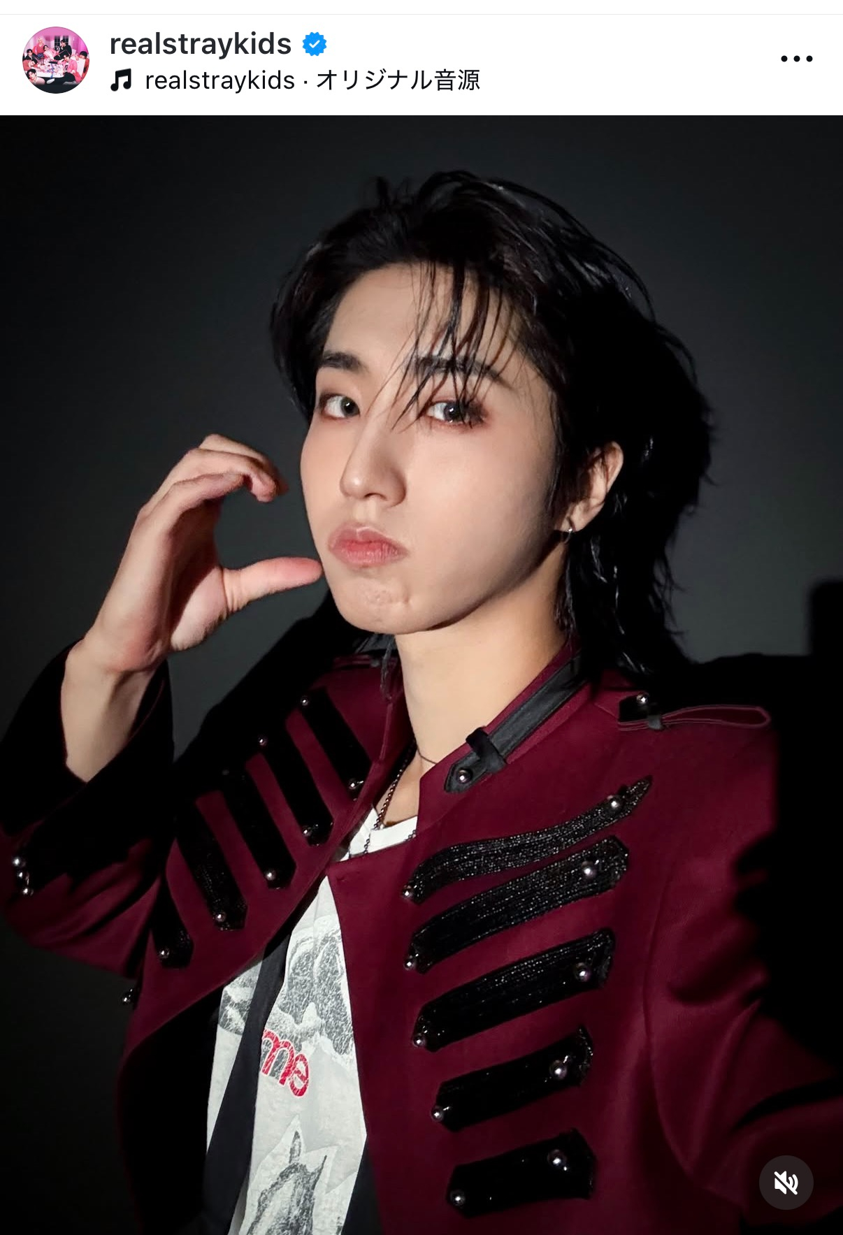 Stray Kids　HAN（インスタグラムから）