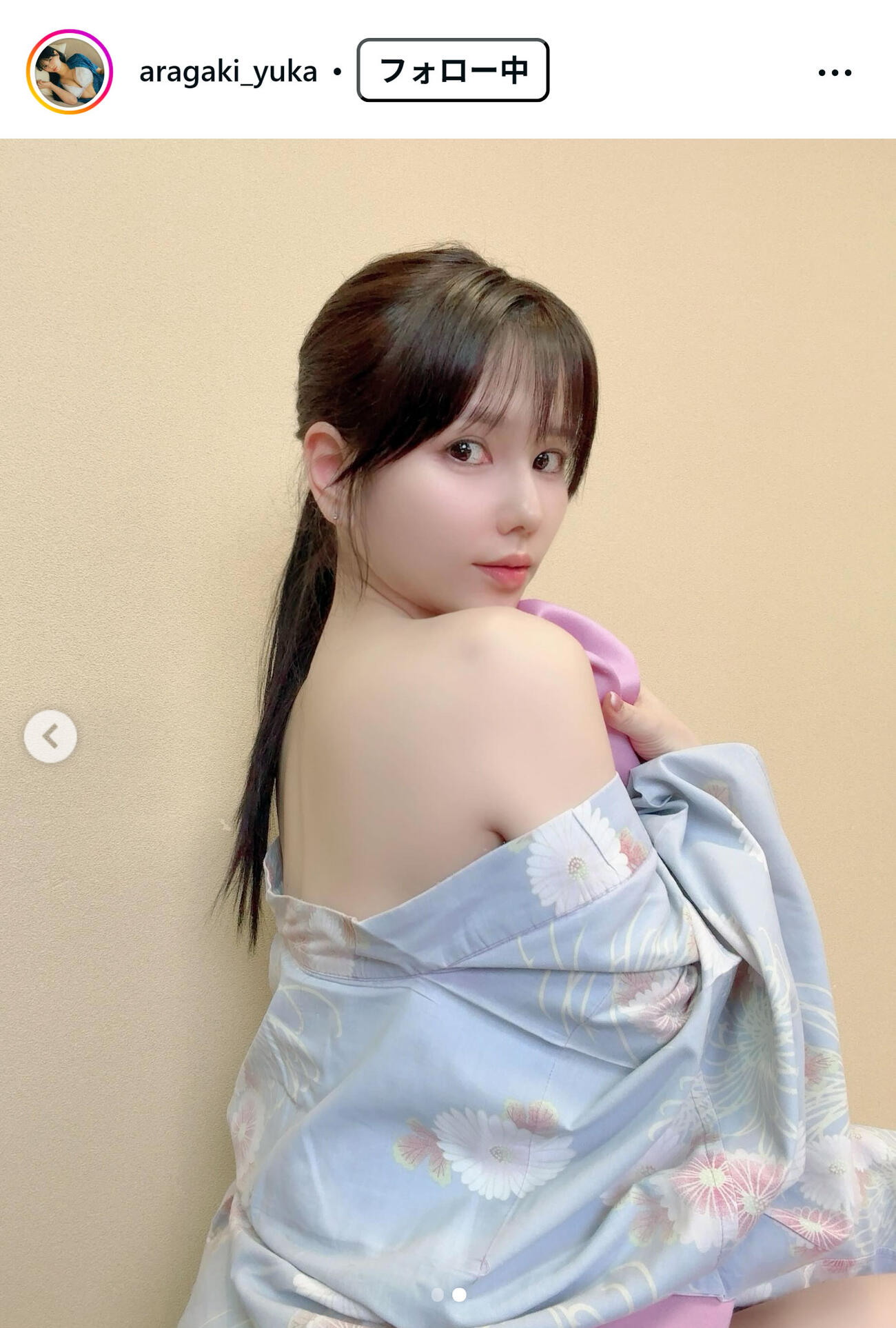 新垣優香のインスタグラムから