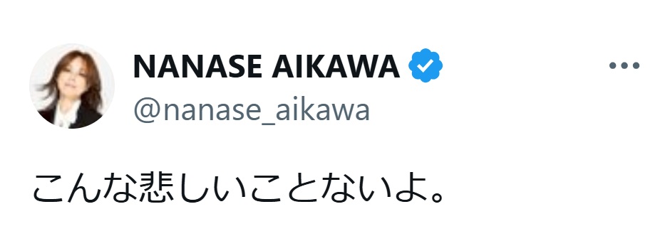 相川七瀬のXから