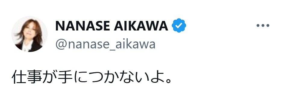 相川七瀬のXから