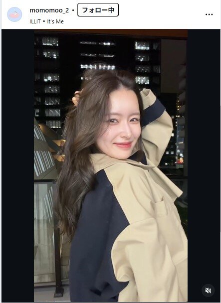 新山桃子のインスタグラムから