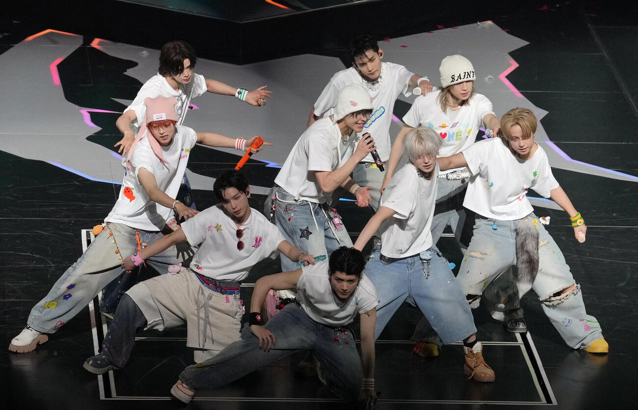 「2026＆TEAM CONCERT TOUR BLAZE THE WAY」　アジアツアーをスタートし、パフォーマンスを披露する＆TEAM（撮影・小島史椰）