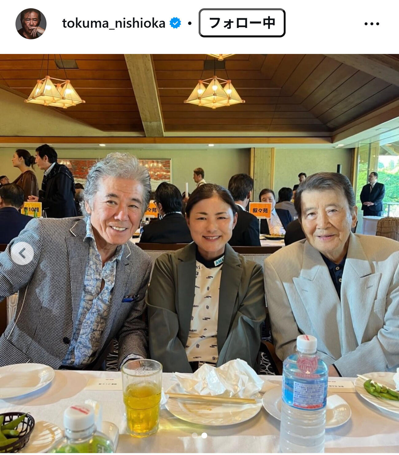 西岡德馬のインスタグラムから