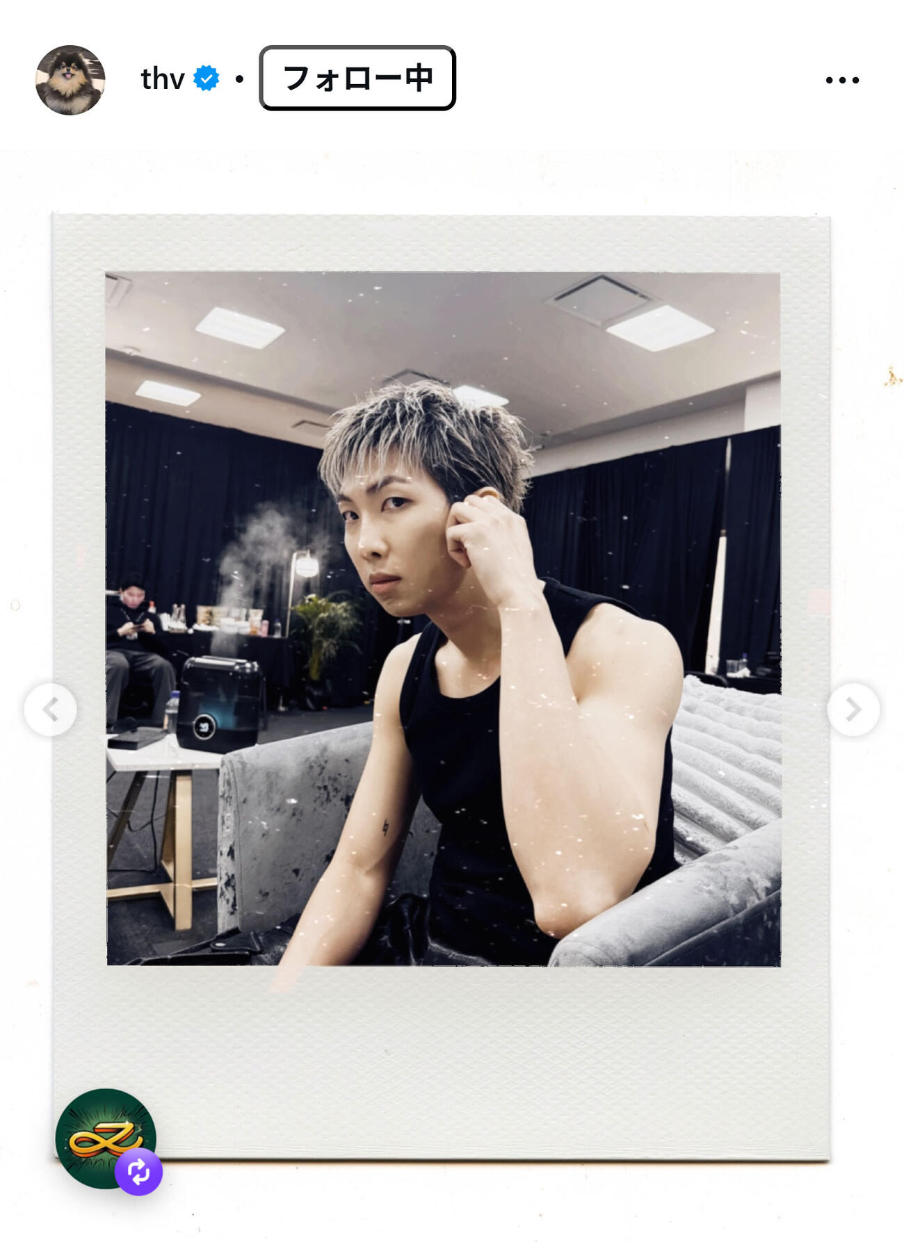 BTS・Vのインスタグラムから