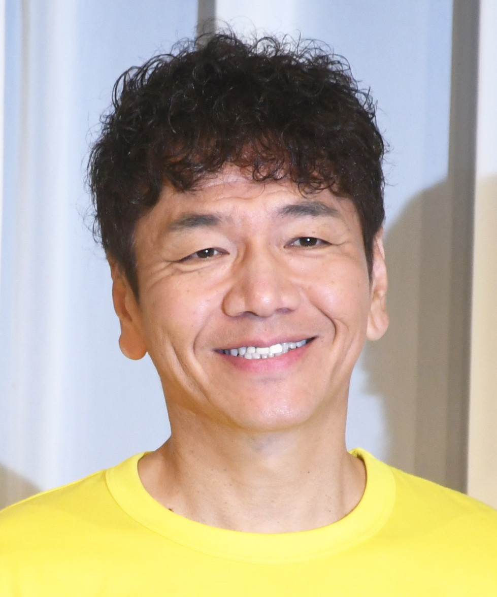 日本テレビ系「24時間テレビ47」制作発表会見に出席したくりぃむしちゅー上田晋也＝2024年7月16日撮影