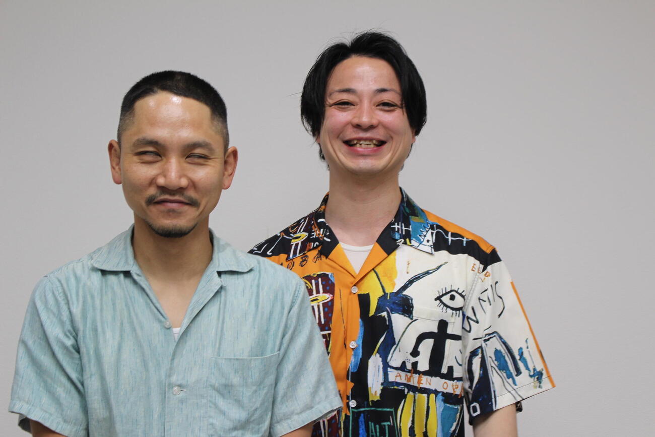 デルマパンゲの迫田篤（左）と広木英介