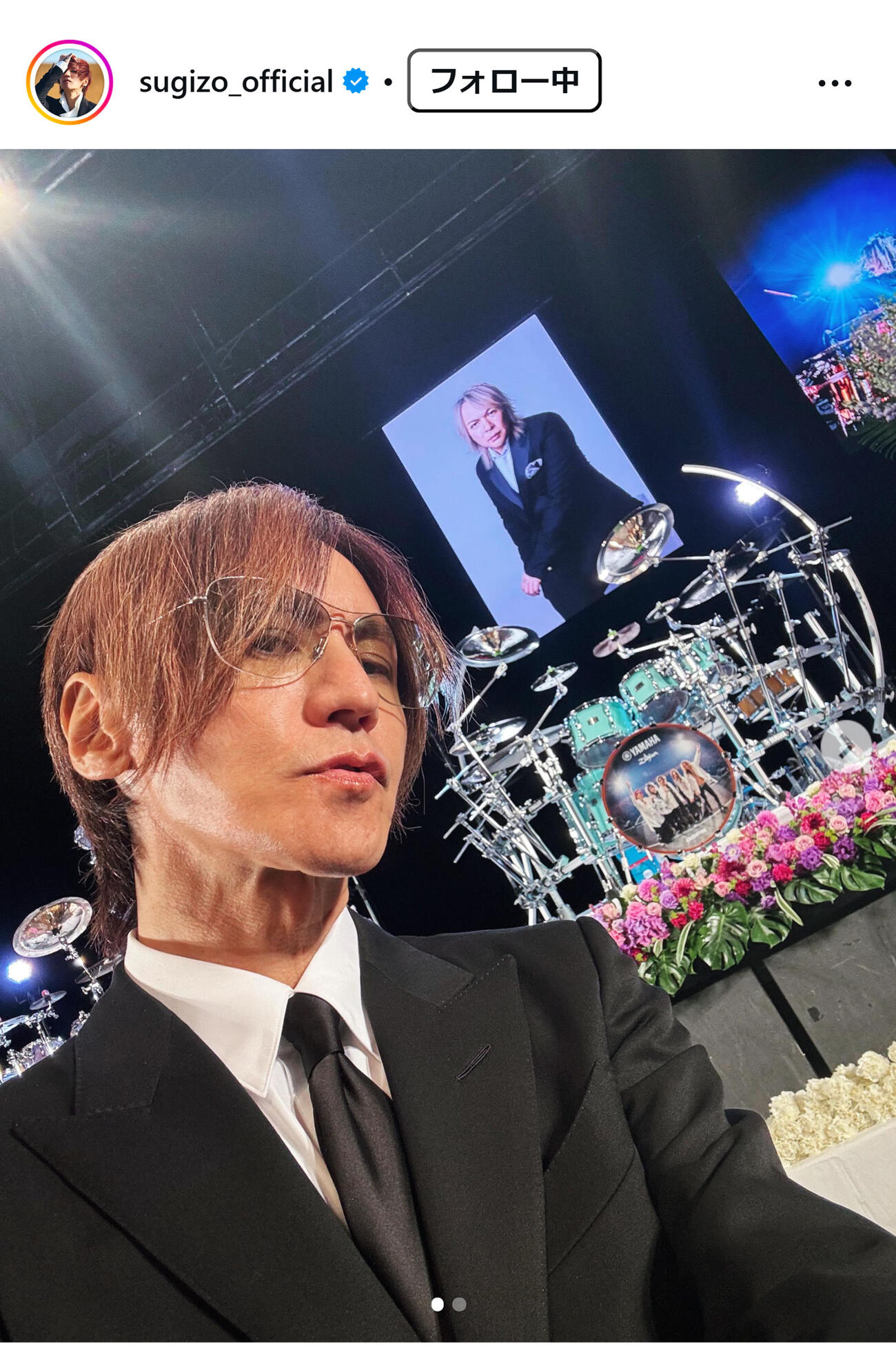 SUGIZOのインスタグラムから