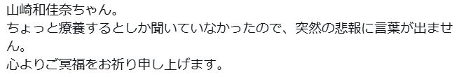 堀川りょうさんのXから