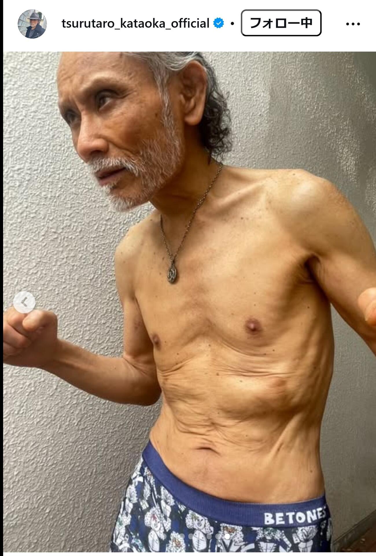 片岡鶴太郎のインスタグラムから