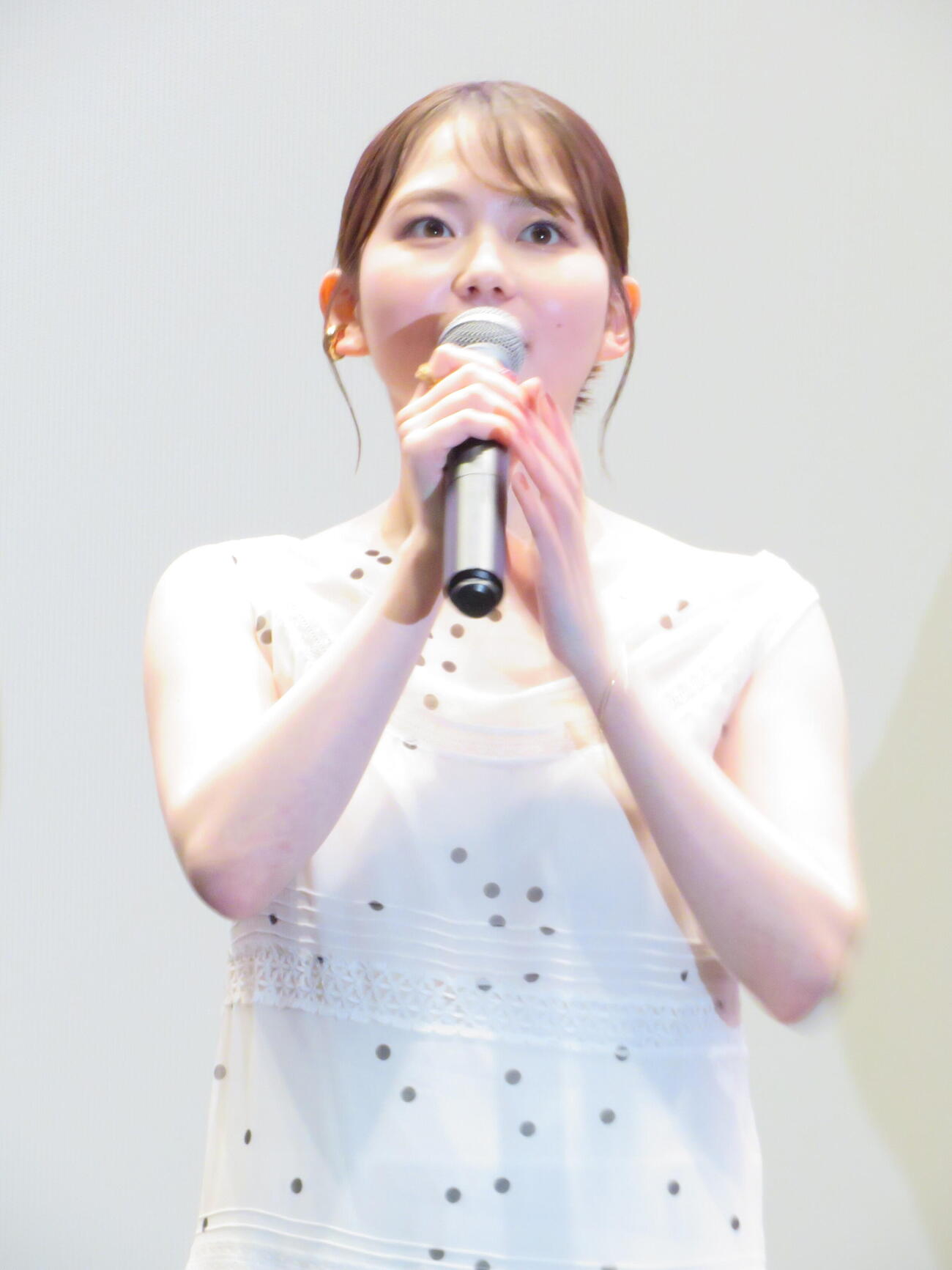 映画「NEW GROUP」完成披露上映会に登壇した山田杏奈（撮影・村上幸将）