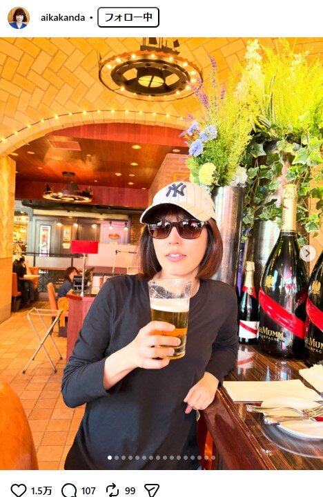 神田愛花のインスタグラムから