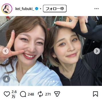 風吹ケイのインスタグラムから
