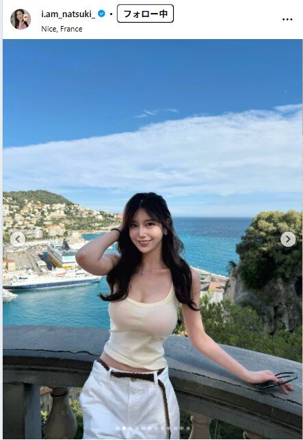 阿部なつきのインスタグラムから