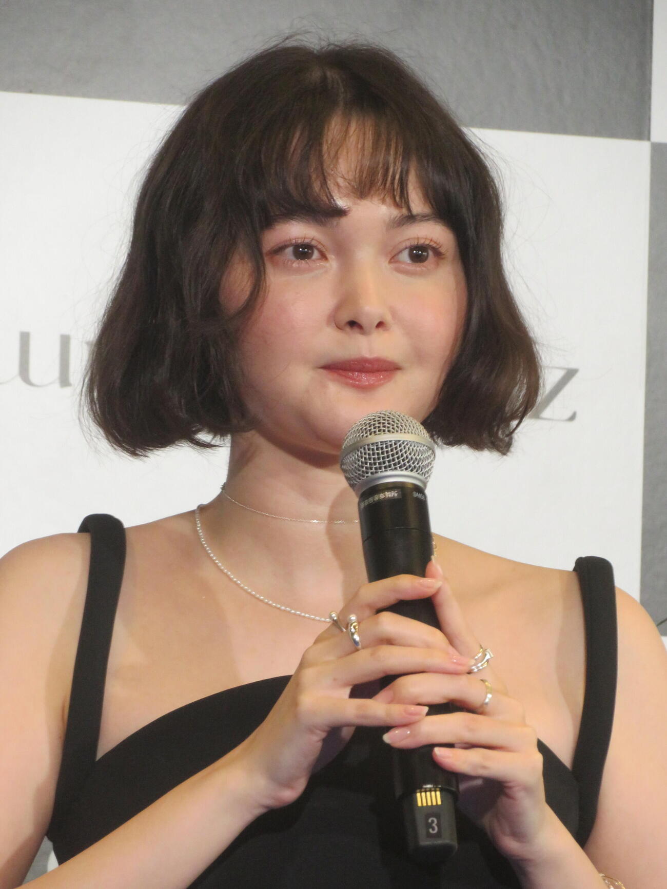 「weamondz×Tina Tamashiroローンチ発表会」に出席した玉城ティナ（撮影・川田和博）