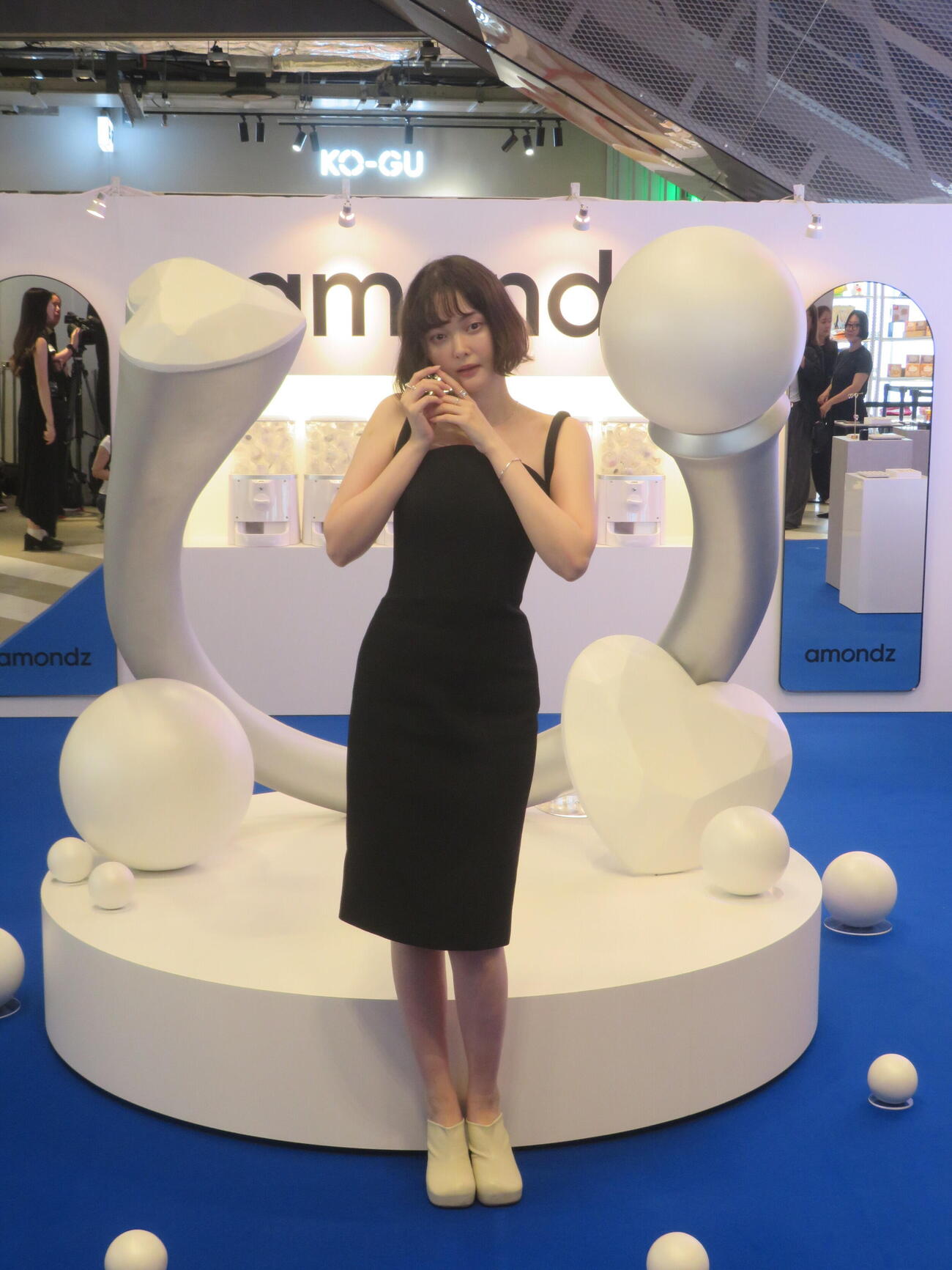 「weamondz×Tina Tamashiroローンチ発表会」に出席した玉城ティナ（撮影・川田和博）