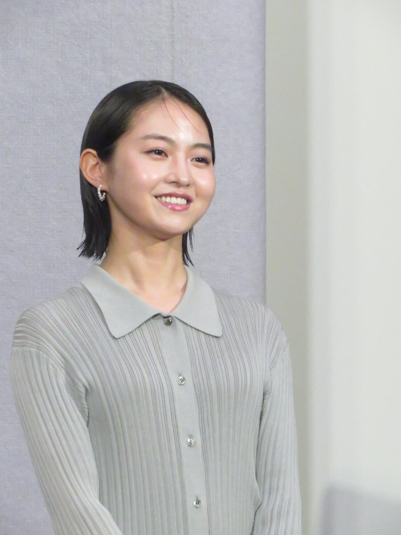 夜ドラ「ミッドナイトタクシー」の放送開始を前に会見した伊藤万理華
