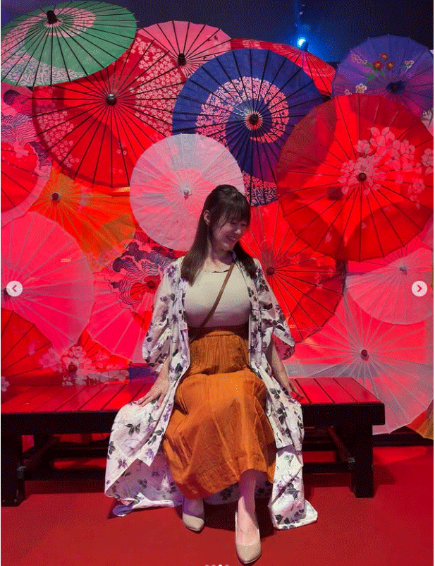 竹中知華アナのインスタグラムから