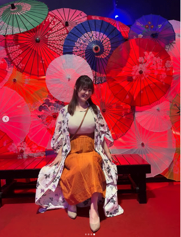 竹中知華アナのインスタグラムから