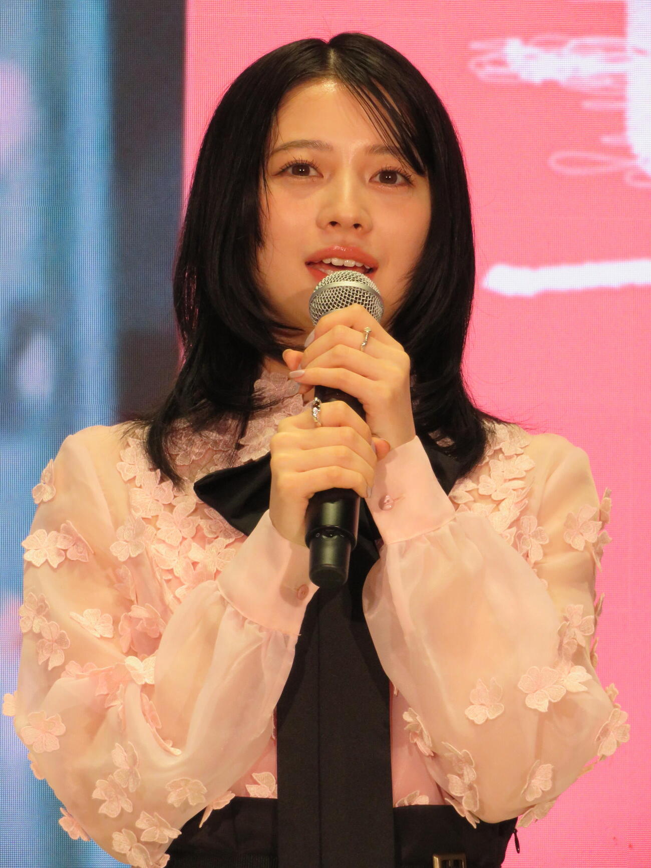 映画「モブ子の恋」ポップアップトークイベントに出席した桜田ひより（撮影・村上幸将）