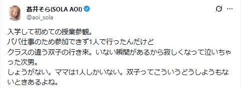 蒼井そらのXから