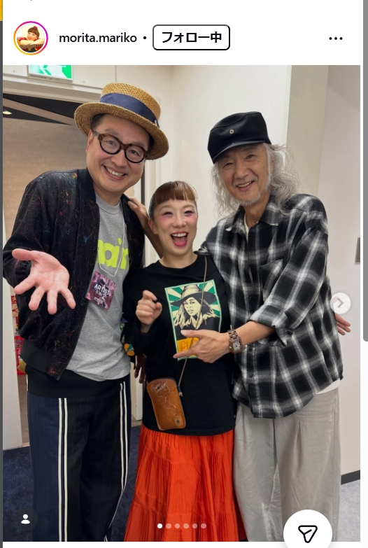 森田まりこのインスタグラムから