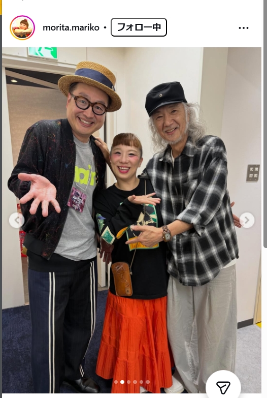 森田まりこのインスタグラムから