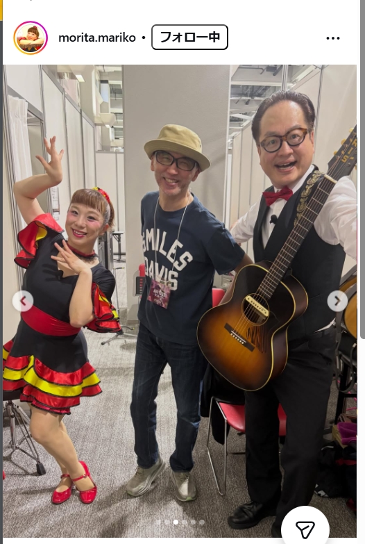 森田まりこのインスタグラムから